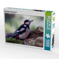 Produktbild: CALVENDO Puzzle Buntspecht auf Futtersuche | 1000 Teile Lege-Gr&ouml;&szlig;e 64x48cm Foto-Puzzle f&uuml;r gl&uuml;ckliche Stunden