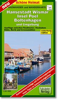 Bild vom Artikel Hansestadt Wismar, Insel Poel, Boltenhagen und Umgebung Radwander- und Wanderkarte 1 : 50 000 vom Autor Verlag Barthel