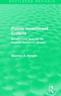 Produktbild: Marglin, S: Public Investment Criteria