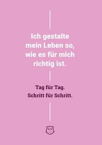 Produktbild: Tadaaa!-Journal Basic - Umschlag rosa mit Motivationsspruch, Klammerheftung, 14,8 x 21 cm, 48 Seiten