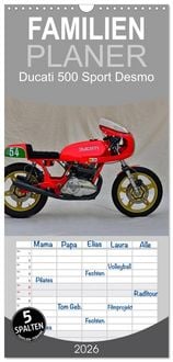 Produktbild: Familienplaner 2026 - Ducati 500 Sport Desmo mit 5 Spalten (Wandkalender, 21 x 45 cm) CALVENDO