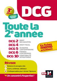 Produktbild: DCG - Toute la 2e ann&eacute;e du DCG 2, 4, 5, 6, 10 en fiches - R&eacute;vision 2025-2026