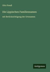 Produktbild: Die Lippischen Familiennamen