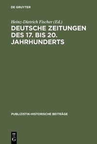 Produktbild: Deutsche Zeitungen des 17. bis 20. Jahrhunderts