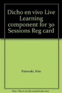 Produktbild: Dicho En Vivo Live Learning Component for 30 Sessions Reg Card