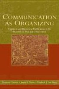 Produktbild: Communication as Organizing