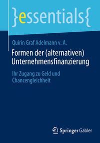 Produktbild: Formen der (alternativen) Unternehmensfinanzierung
