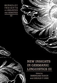 Produktbild: New Insights in Germanic Linguistics III