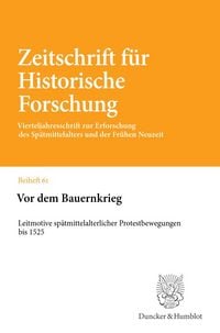 Produktbild: Vor dem Bauernkrieg