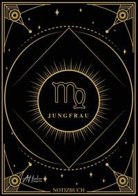 Produktbild: Edles Notizbuch Sternzeichen Jungfrau | Designed by Alfred Herler