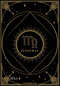 Produktbild: Edles Notizbuch Sternzeichen Jungfrau | Designed by Alfred Herler