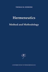Produktbild: Hermeneutics. Method and Methodology