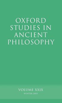 Produktbild: Oxford Studies in Ancient Philosophy Vol XXIX