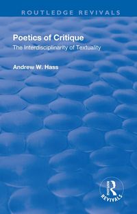 Produktbild: Poetics of Critique