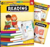 Produktbild: 180 Days(r) Reading, High-Frequency Words, & Printing Grade Pk: 3-Book Set