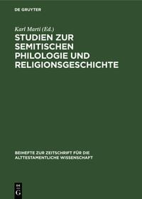 Produktbild: Studien zur semitischen Philologie und Religionsgeschichte