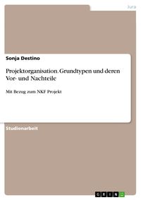 Produktbild: Projektorganisation. Grundtypen und deren Vor- und Nachteile
