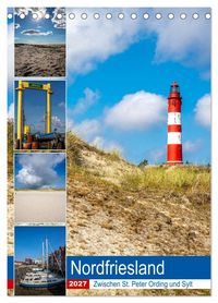 Produktbild: Nordfriesland, Zwischen St. Peter Ording und Sylt (Tischkalender 2027 DIN A5 hoch), CALVENDO Monatskalender