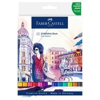 Produktbild: Faber-Castell Tuschestift Dual Marker Goldfaber Aqua, 12er Set
