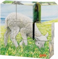 Produktbild: W&uuml;rfelpuzzle Bauernhoftiere