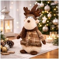 Produktbild: HTI-Living Dekorationsrentier Weihnachten 40 cm Stofffigur Weihnachtsdeko