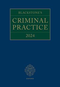 Produktbild: Blackstone's Criminal Practice 2024