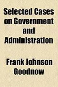 Produktbild: Selected Cases on Government and Administration
