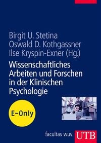 Produktbild: Wissenschaftliches Arbeiten und Forschen in der Klinischen Psychologie