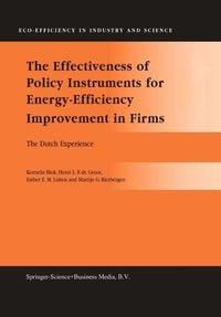 Produktbild: The Effectiveness of Policy Instruments for Energy-Efficiency Improvement in Firms