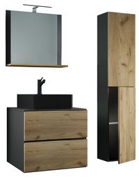 Produktbild: 4-tlg Waschtisch Badm&ouml;bel Lendas 60 cm L Schublade