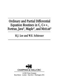 Produktbild: Ordinary and Partial Differential Equation Routines in C, C++, Fortran, Java, Maple, and MATLAB