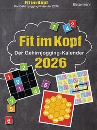 Produktbild: Fit im Kopf - der Gehirnjogging-Kalender 2026. Jeden Tag Denksport mit dem beliebten Abrei&szlig;kalender