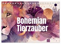 Produktbild: Bohemian Tierzauber (Tischkalender 2026 DIN A5 quer), CALVENDO Monatskalender