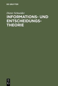 Produktbild: Informations- und Entscheidungstheorie