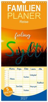 Produktbild: Familienplaner 2027 - feeling Sylt mit 5 Spalten (Wandkalender, 21 x 45 cm) CALVENDO
