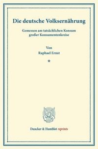 Produktbild: Die deutsche Volksern&auml;hrung