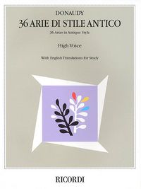 Produktbild: Stefano Donaudy: 36 Arie Di Stile Antico