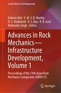 Produktbild: Advances in Rock Mechanics&mdash;Infrastructure Development, Volume 1