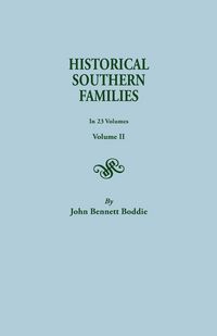 Produktbild: Historical Southern Families. in 23 Volumes. Volume II