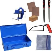 Produktbild: Corvus A600331 - Werkzeug Set Metall Box 01, blau, Werkzeugkoffer