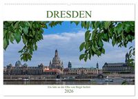 Produktbild: Dresden, ein Jahr an der Elbe (Wandkalender 2026 DIN A2 quer), CALVENDO Monatskalender