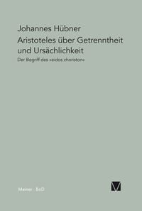 Produktbild: Aristoteles &uuml;ber Getrenntheit und Urs&auml;chlichkeit