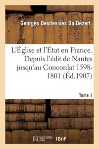 Produktbild: L'&Eacute;glise et l'&Eacute;tat en France Tome 1