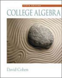 Produktbild: Cohen, D:  College Algebra (with CD-ROM, Make the Grade, and
