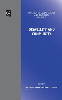 Produktbild: Disability and Community