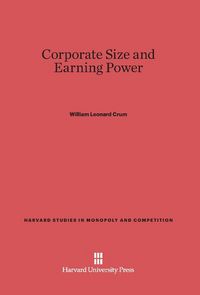 Produktbild: Corporate Size and Earning Power