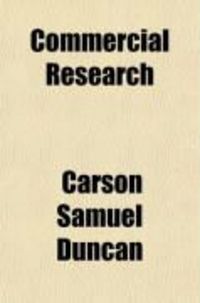 Produktbild: Commercial Research; An Outline of Working Principles