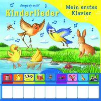 Produktbild: Kinderlieder - Mein erstes Klavier - Pappbilderbuch mit Klaviertastatur, 9 Kinderliedern und Vor- und Nachspielfunktion