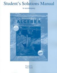 Produktbild: Ssm T/A Intermediate Algebra, the Language and Symbolism of Mathematics