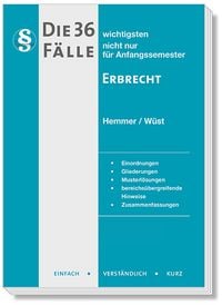 Produktbild: Die 36 wichtigsten F&auml;lle Erbrecht